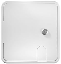 Picture of RV Designer B152 Polar White Large Locking Electrical Hatch 8.5" x 8"