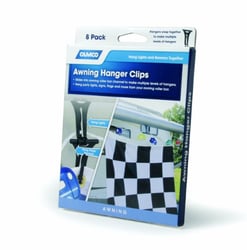 Picture of Camco 42720 Awning Hanger with Clip 8-Pack for RV Awning Channel