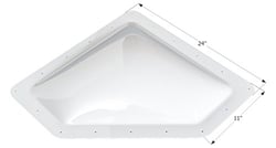 Picture of Icon Pistons 01865 Neo Angle RV Skylight NSL208 20x8 White