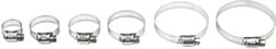 Picture of Helix Racing Products 111-6228 Stainless Steel Worm Drive Hose Clamps 32-58mm (10-Pack)