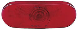 Picture of Peterson Fluid V421R Oval Stop Turn Tail Light Red Lens 6.5 Inch
