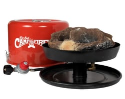 Picture of Camco 58035 Portable Propane Campfire with Lava Rocks and Storage Bag