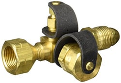 Picture of Marshall Excelsior Co. ME420P Extend-A-Stay Propane Adapter Tee with Excess Flow POL