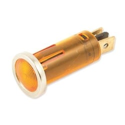 Picture of WirthCo 20543 1/2 Inch Round Red Indicator Light with Chrome Bezel