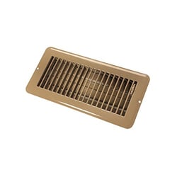 Picture of JR Race Car 02-29015 Brown 4x10 Metal Dampered Floor Register
