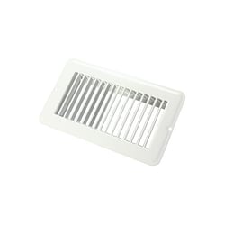 Picture of JR Race Car 02-28945 White 4x8 Inch Metal Undampered Floor Register