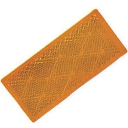 Picture of Peterson Fluid V483A Rectangular Reflector Assembly Amber 3-1/8" x 1-3/8"