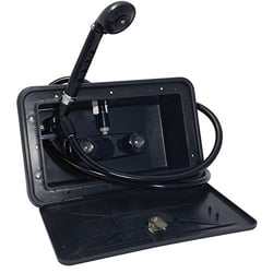 Picture of Valterra PF266701 Phoenix Exterior RV Shower Kit with Locking Door - Black