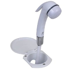 Picture of Scandvik 12107P Recessed Euro Transom Shower with 6' Hose White