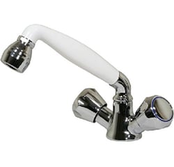Picture of Scandvik 46000P Standard Combo Pull-Out Faucet and Shower Handle White