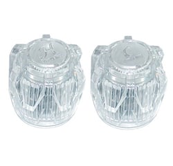 Picture of Valterra PF287015 Clear Crystal Acrylic Faucet Handle Set Hot & Cold