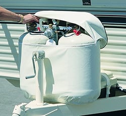 Picture of Adco Products 2114 White RV Propane Tank Cover