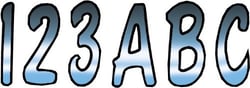 Picture of Hardline Products CHBKG200 Series 200 Registration Kit 3" Cursive Font with Color Gradient