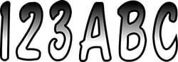 Picture of Hardline Products WHBKG200 Series 200 Registration Kit 3" Cursive Letters Numbers