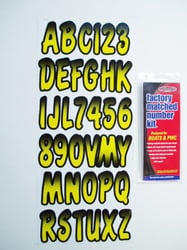 Picture of Hardline Products YEBKG200 Series 200 Registration Kit 3" Cursive Letters Numbers