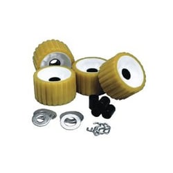Picture of C.E. Smith 29310 Ribbed Roller Replacement Kit 4-Pack Gold