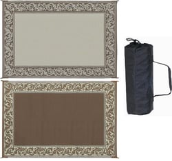 Picture of Ming's Mark RD7 Classical Reversible Patio Mat 6' x 9' Brown/Beige