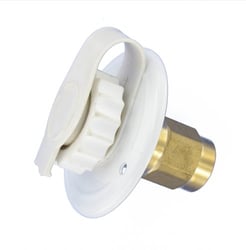 Picture of Valterra A01-0171LF White 2-3/4" Lead-Free Flush Mount RV Water Inlet