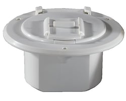 Picture of RV Designer B120 Polar White Round Basic Cable Hatch