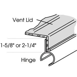Picture of Heng's 90082-C1 RV Roof Vent Replacement Lid White All Plastic