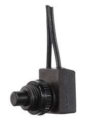 Picture of RV Designer S731 Push Button On/Off Switch 10 Amp SPST 4.5 Inch Leads