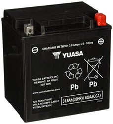 Picture of Yuasa YUAM7230L YIX30L Maintenance Free Battery 12V 30Ah 400 CCA