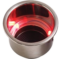 Picture of Sea-Dog Line 588071-1 LED Flush Mount Combo Drink Holder with Drain