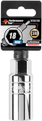 Picture of Performance Tool W38168 3/8" Drive 18mm Spark Plug Socket