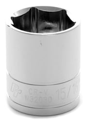 Picture of Performance Tool W32030 1/2" Drive 6-Point Standard Socket 15/16"