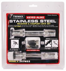 Picture of Trimax SXTM32 Keyed Alike Receiver & Coupler Lock Set for Class III Trailers