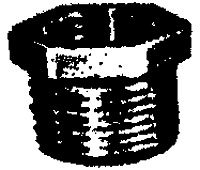 Picture of Brass Fittings 44504 1/2 x 1/4 Bronze Hex Bushing Reducer