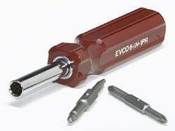 Picture of AP 0096IN1PRC 6-in-1 Multi-Bit Screwdriver with Phillips and Square Drive Bits