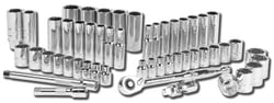 Picture of Performance Tool W38905 51-Piece 3/8" Drive Mechanic's Socket Set SAE & Metric