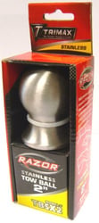 Picture of Trimax TBSX2 2" Stainless Steel Tow Ball with 1" Shank