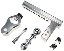 Picture of Trimax TRZ12AL Adjustable Aluminum Trailer Hitch Mount with Dual Ball