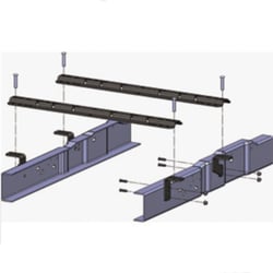 Picture of PullRite 2720 ISR Series 20K Universal Fifth Wheel Mounting Kit with Base Rails and Brackets