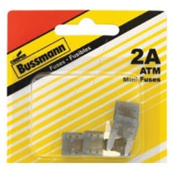 Picture of Bussmann BP/ATM2RP 2 Amp ATM Mini Blade Fuse (5 Pack)