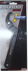 Picture of Performance Tool W30783 Adjustable Hook Spanner Wrench 1.25-3 Inch