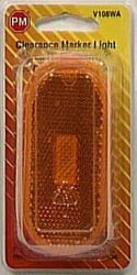 Picture of Peterson Fluid V108WA Oval Clearance Marker Light Amber 4" x 2"