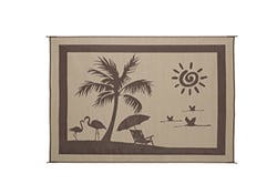 Picture of Ming's Mark BP8117 Beachcomber Patio Mat 8' x 11' Brown and Beige