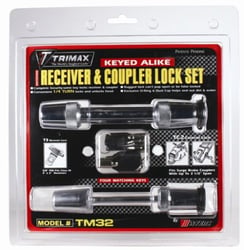 Picture of Trimax TM32 Keyed Alike Receiver and Coupler Lock Set for Class III Trailers