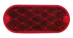 Picture of Peterson Fluid V480R Oblong Reflector 2-Pack Red Adhesive-Mount 4-3/8"