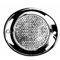 Picture of Peterson Fluid V472R 3" Oval Reflector Light Red Lens Aluminum
