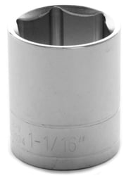 Picture of Performance Tool W32034 1/2" Drive 6-Point Standard Socket 1-1/16"