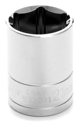 Picture of Performance Tool W32221 1/2" Drive 6-Point Standard Socket 21mm