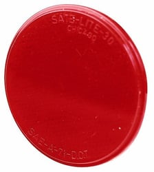 Picture of Peterson Fluid V475R 3" Round Red Reflector Adhesive Mount