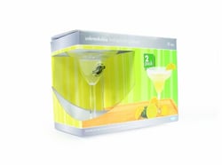Picture of Camco 43902 Margarita Glass Set 12 oz Polycarbonate 2-Pack