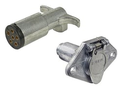 Picture of Pollak 11-604EP 6-Way Trailer Connector Plug without Cable Guard