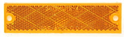 Picture of Peterson Fluid V487A Amber Rectangular Reflector Assembly 4-3/8"