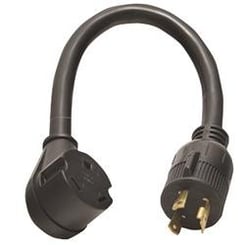 Picture of Valterra A10G30330VP Generator Adapter Cord 30 Amp 3-Prong Twist Lock 12 Inch